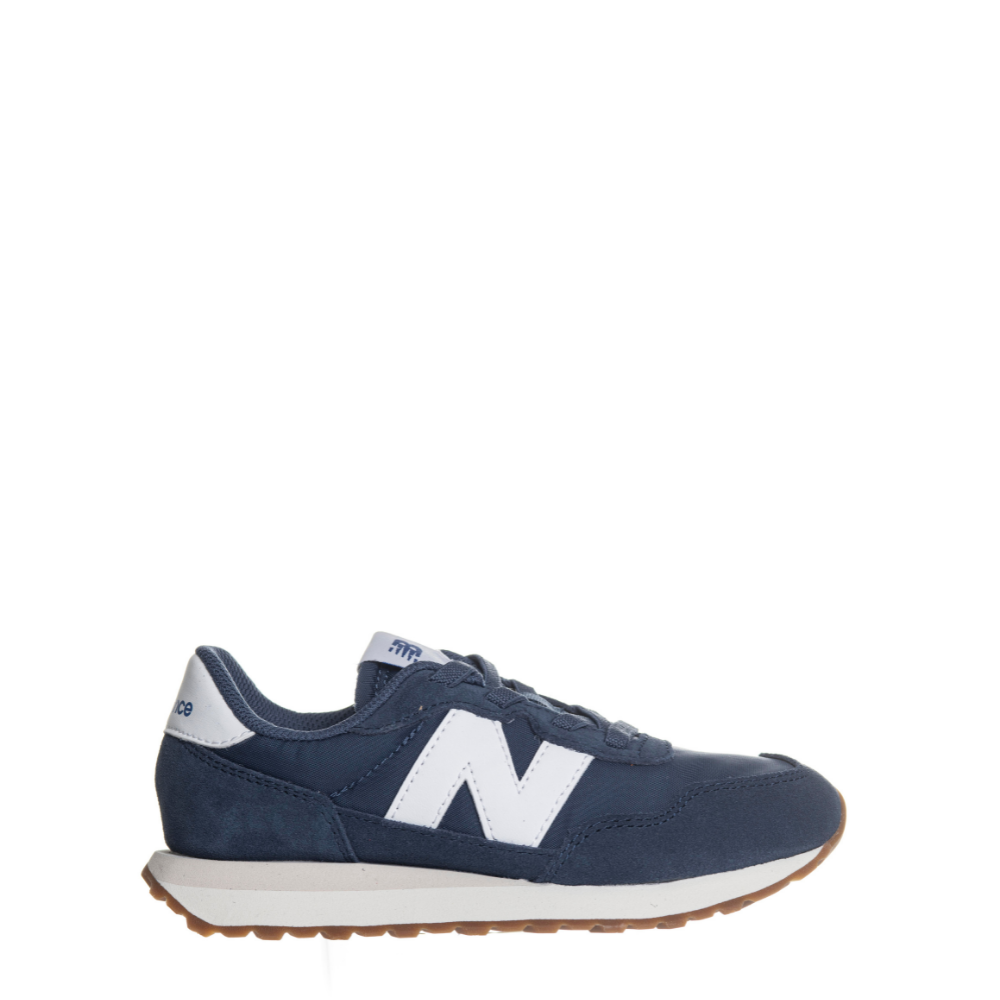 New Balance Gs237pd sneaker suede blu bambino