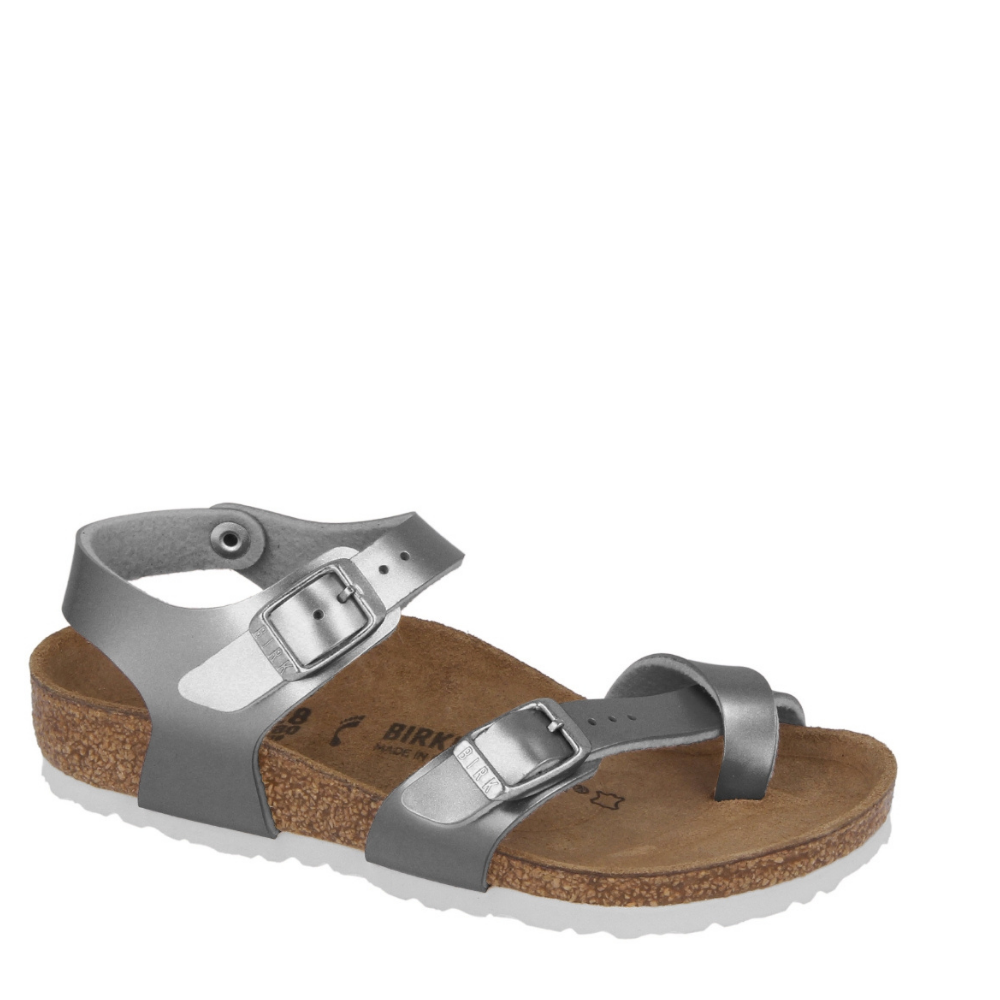 Birkenstock sandalo bambina Taormina Kis bs electric metallic silver 1017923