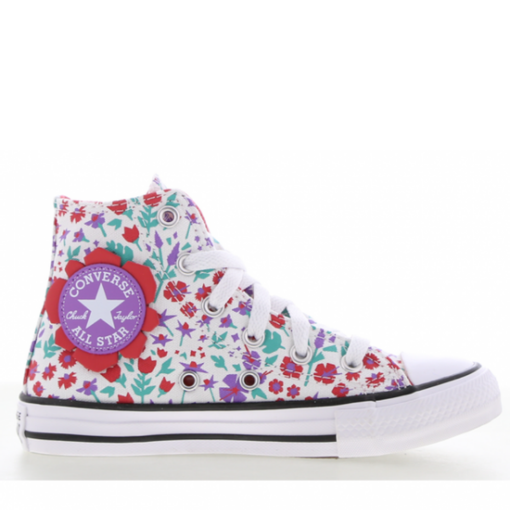 Converse all star chuck taylor paper sneaker bambina alta fiori