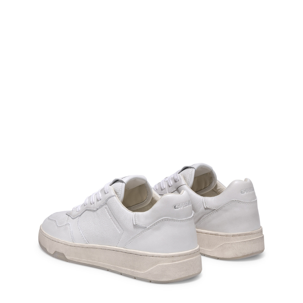 Crime London Timeless low top scarpa sneaker bianca uomo Codice 12408AA5.10 - Collezione 2022